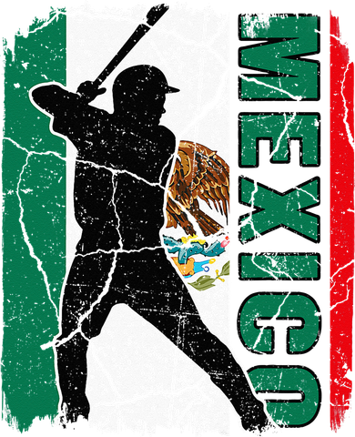 Mexican Baseball Player Mexico Flag Baseball Fans Toddler T-Shirt