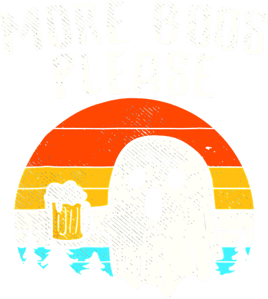 More Boos Please Ghost Beer Funny Halloween Beer Drinking Kids T-Shirt