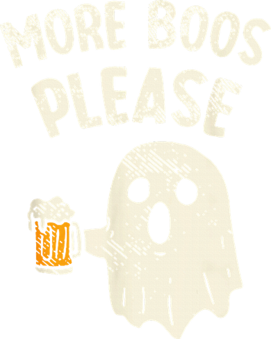 More Boos Please Ghost Beer Halloween Costume Kids T-Shirt