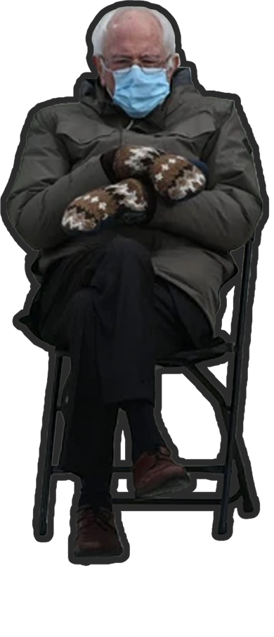 Mood Bernie Sanders Mittens Inauguration Doggie Tank