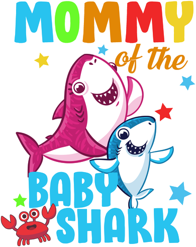 Mommy Of The Baby Shark Golf Towel