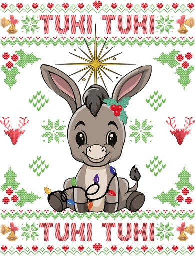 Mi Burrito Sabanero Mexican Funny Tuki Tuki Donkey Ugly Xmas Kids Sweatshirt