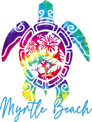 Myrtle Beach Tie Dye Sea Turtle Matching Family Vacation Toddler Long Sleeve