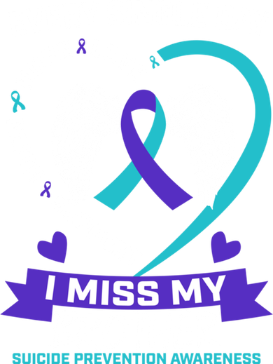 Miss Brother Teal Purple Suicide Awareness Prevention Heart Cool Gift Women's Hoodie