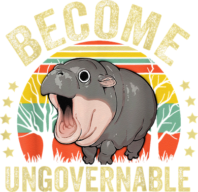 Moodeng Become Ungovernable Funny Baby Hippo Moo Deng Joke Coffee Mug