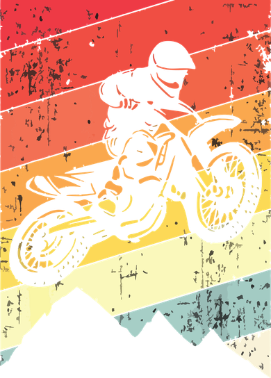 Motocross Bike Vintage Dirtbike Gift Racing Retro Dirt Bike 11oz C Handle Ceramic Mug