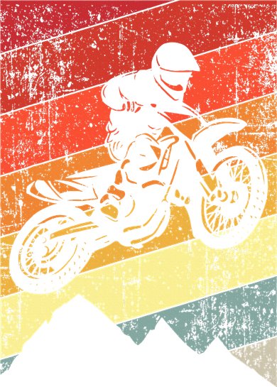 Motocross Bike Vintage Dirtbike Gift Racing Retro Dirt Bike 11oz C Handle Ceramic Mug