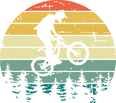Mountain Bike Vintage Downhill Biking MTB Riding Doddie Hoodie