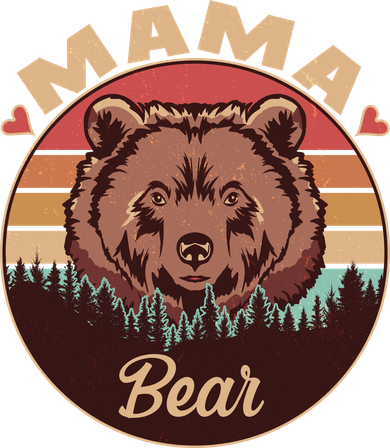 Mama Bear Vintage Bear Emblem Coffee Mug