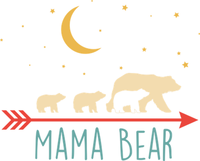 Mama Bear With 3 Cubs Hoodie Mama Bear Hooded Hat