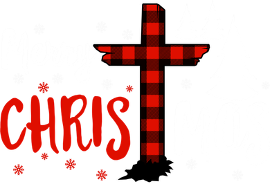 Merry Christmas Christians Buffalo Plaid Meaningful Gift Button