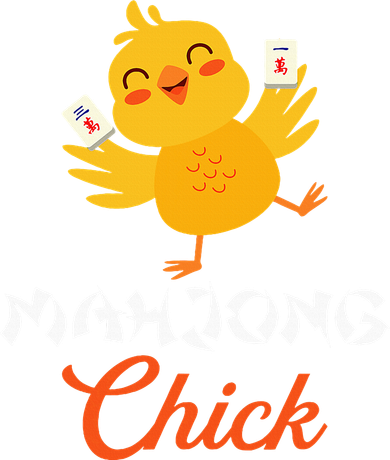 Mahjong Chick Chinese Board Game Mah Jongg Player Toddler Long Sleeve