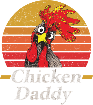 Mens Chicken Daddy Vintage Poultry Farmer Rooster Cool Gift Kids Sweatshirt