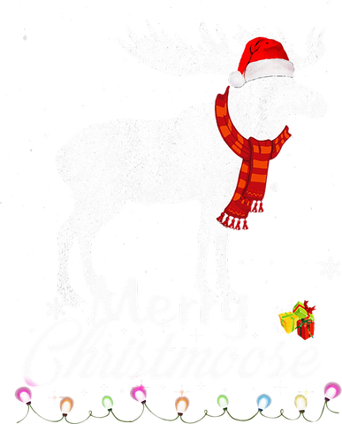 Merry Christmoose Lights Santa Hat Funny Christmas Moose  Button