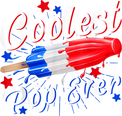 Men Coolest Pop Ever Popsicle Funny Retro Bomb 4th Of July Toddler T-Shirt