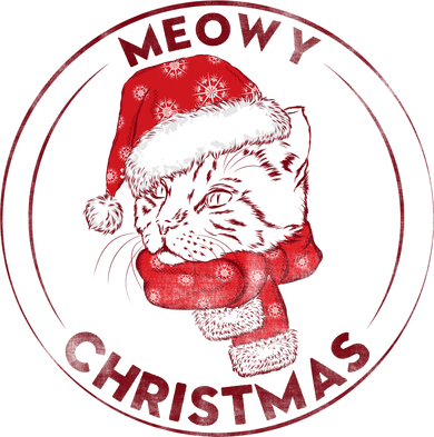 Meowy Christmas Emblem Toddler Sweatshirt