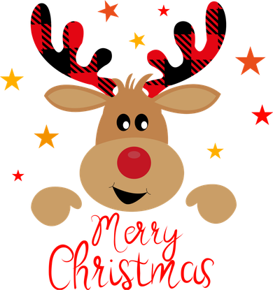 Merry Christmas Reindeer Holiday Cute Women's Long Sleeve Shirt
