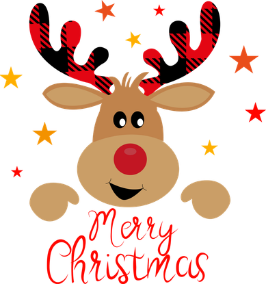 Merry Christmas Reindeer Cute Holiday Kids Sweatshirt
