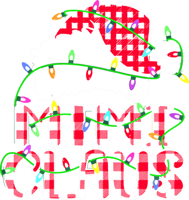 Mimi Claus Shirt Christmas Lights Pajama Family Matching Kids Sweatshirt