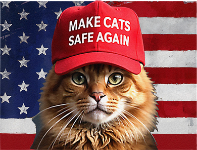 Make Cats Safe Again Gift Santa Hat