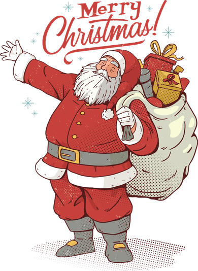 Merry Christmas Santa Kids T-Shirt