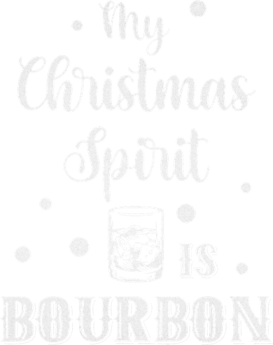 My Christmas Spirit Is Bourbon Funny Holiday Liquor Drinker Golf Towel