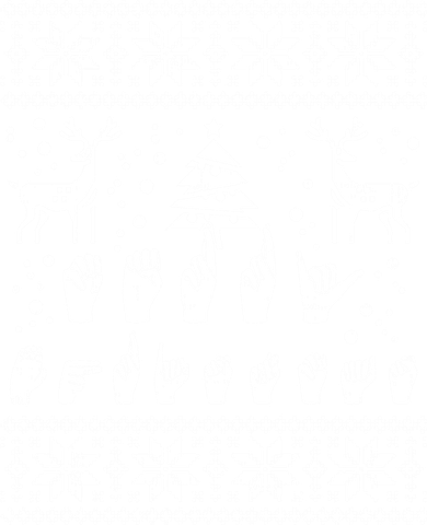Merry Christmas Sign Language Asl Deaf Ugly Christmas Gift Tote Bag