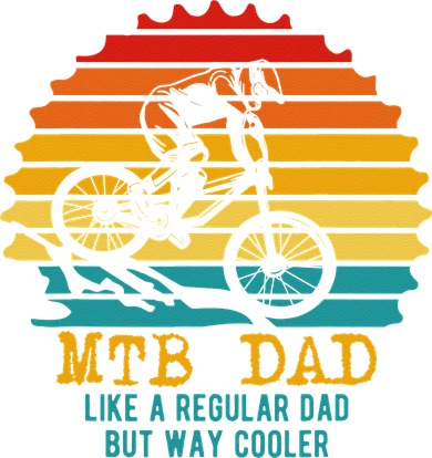 MTB Dad Apparel Retro Mountain Bike Dad Backpack