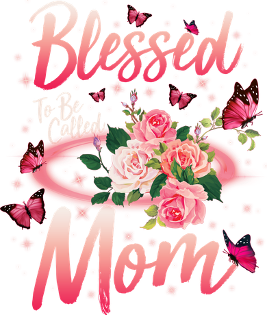 Mother's Day Blessed To Be Called Mom Butterflies And Roses Bucket Hat