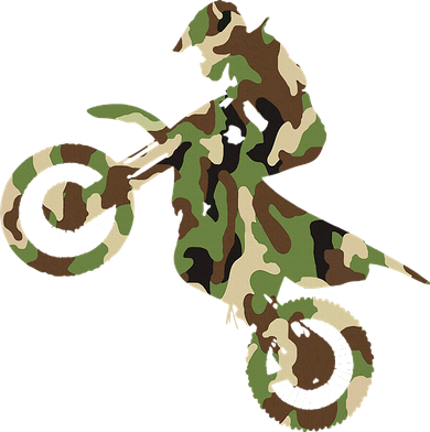 Motocross Dirt Bike Racing Camo Camouflage Bucket Hat