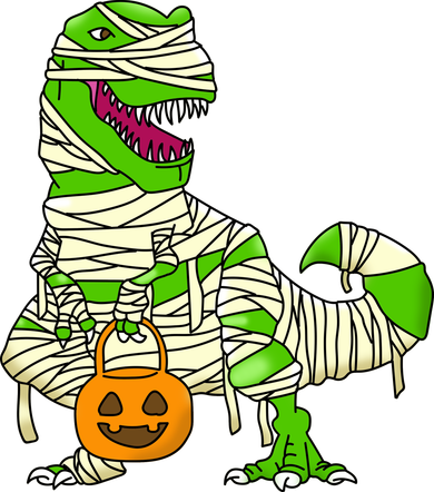 Halloween Pumpkin Dinosaur Women's T-Shirt