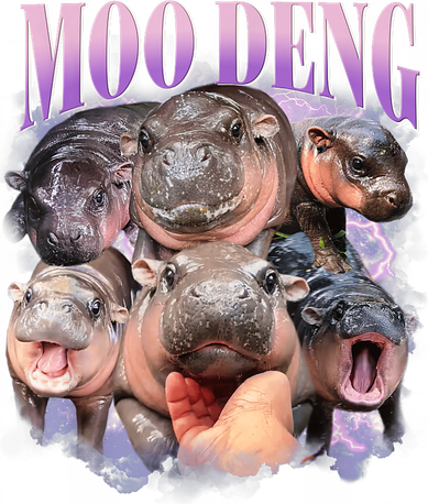 Moo Deng Hippo Meme Funny Women's Tank Top