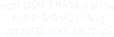 Mom DidnT Raise A Bitch But If She Did It Was Definitely T-Shirt