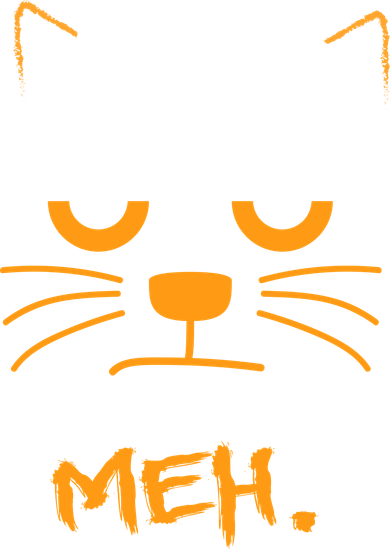 Meh. Angry Cat Women's Long Sleeve Shirt