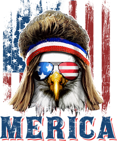 Merica Eagle Mullet Shirt 4th Of July American Flag Women's Long Sleeve Shirt