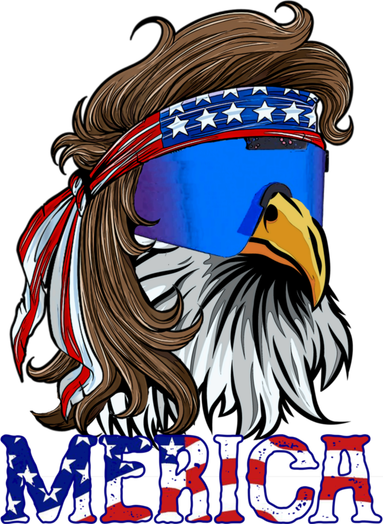Merica Eagle Mullet Shirt American Flag USA Men 4th Of July Toddler Hoodie