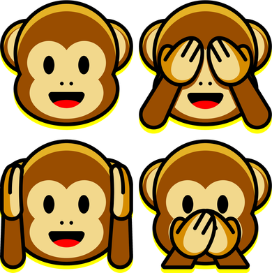 Monkey Emoji Smiley Face Kids Sweatshirt