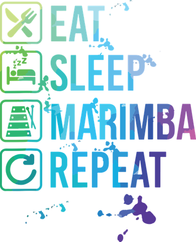 Marimba Eat Sleep Repeat Watercolor Gift Women's Tank Top