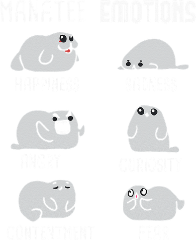 Manatee Emotions Zookeeper Marine Biologist Animal Lover Toddler Hoodie