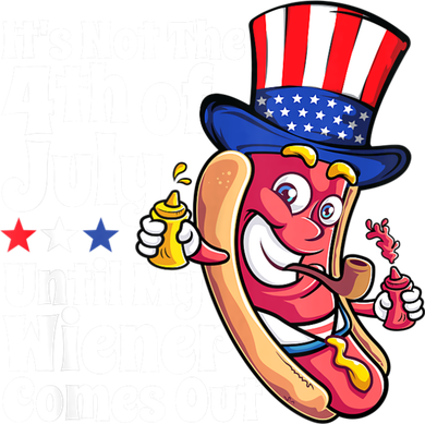 Mens Funny 4th Of July Hot Dog Wiener Comes Out Adult Humor Gift Women's Tank Top