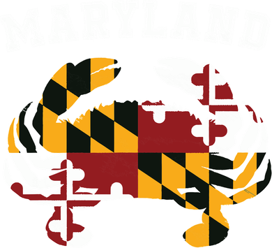 Maryland Flag Blue Crab T State Pride Retro Doggie Tank