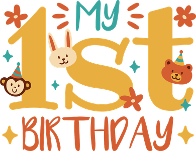 My First Birthday Animal Beanie