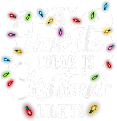 My Favorite Color Is Christmas Lights Coaster