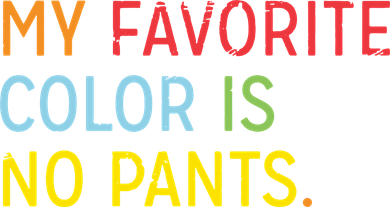 My Favorite Color Is No Pants Backpack