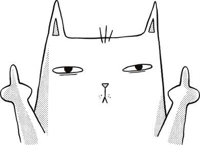 Middle Finger Cat Women's Tank Top