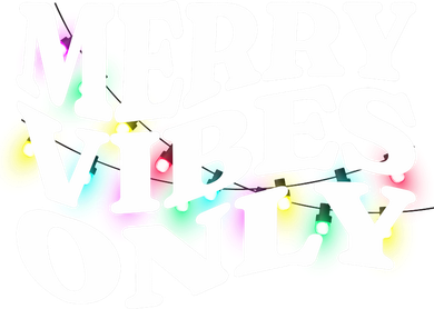 Matching Family Christmas Merry Vibes Only Lights Long Sleeve Women's Hoodie