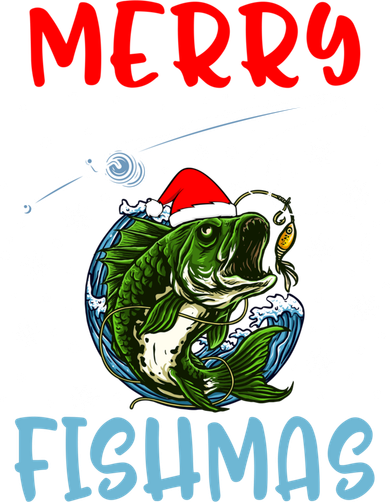 Merry Fishmas Christmas Fishing Holiday Gift Toddler Hoodie