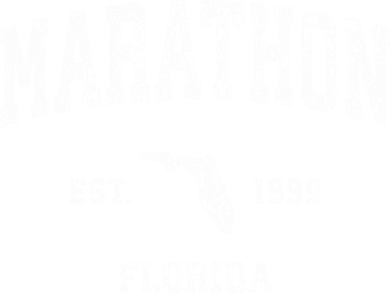Marathon Florida Fl Vintage Sports Design Black Print Gift Women's V-Neck T-Shirt