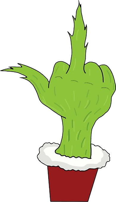 Middle Finger Funny Holiday Coaster