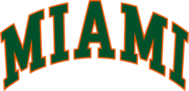 Miami Football Font Hat